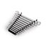 Combination Wrench Set with Rack, 11-Piece (1/4 - 3/4")