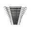 Combination Wrench Set with Rack, 15-Piece (1/4 - 1")