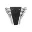Combination Wrench Set with Rack, 15-Piece (1/4 - 1")