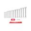 Combination Wrench Set with Modular Wrench Organizer, 14-Piece (6 - 19mm)