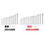 Combination Wrench Set with Modular Wrench Organizer, 25-Piece (1/4 - 3/4", 6 - 19mm)