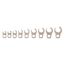 3/8" Drive 6-Point Flare Nut Crowfoot Wrench Set, 9-Piece (5/16-3/4")