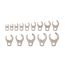 3/8" Drive 6-Point Flare Nut Crowfoot Wrench Set, 14-Piece (5/16 - 1-1/16")