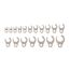 3/8" Drive 6-Point Flare Nut Crowfoot Wrench Set, 18-Piece (8-27mm)