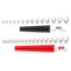 3/8" Drive 6-Point Flare Nut Crowfoot Wrench Set with Rack, 32-Piece (5/16 - 1-1/16", 8-27mm)