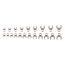 3/8" Drive Crowfoot Wrench Set, 21-Piece (5/16-3/4", 8-19mm)