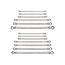 Long Flex Head 12-Point Ratcheting Box End Wrench Set, 13-Piece (1/4-13/16", 6-19mm)