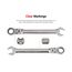 1/4" Flex Head 12-Point Ratcheting Combination Wrench