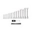 Reversible 12-Point Ratcheting Combination Wrench Set with Modular Wrench Organizer, 15-Piece (1/4-1")