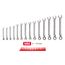 Reversible 12-Point Ratcheting Combination Wrench Set with Modular Wrench Organizer, 14-Piece (6-19mm)