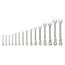Flex Head 12-Point Ratcheting Combination Wrench Set, 15-Piece (1/4-1")