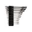 Flex Head 12-Point Ratcheting Combination Wrench Set with Modular Wrench Organizer, 11-Piece (1/4-3/4")