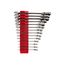 Flex Head 12-Point Ratcheting Combination Wrench Set with Modular Wrench Organizer, 14-Piece (6-19mm)