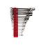 Flex Head 12-Point Ratcheting Combination Wrench Set with Modular Wrench Organizer, 19-Piece (6-24mm)