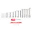 Flex Head 12-Point Ratcheting Combination Wrench Set with Modular Wrench Organizer, 19-Piece (6-24mm)