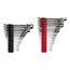 Flex Head 12-Point Ratcheting Combination Wrench Set with Modular Wrench Organizer, 34-Piece (1/4-1", 6-24mm)