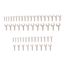 Service Wrench Set, 54-Piece (3/4"- 2-5/8", 19 - 38, 41, 46, 50mm)