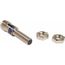 Inductive Proximity Sensor, Cylinder Shielded, M8 Body, 0.06" Sensing Distance, 12 to 24 VDC, PNP, Normally Open, 3-Wire, M12 Connector, XS508B1PAM12