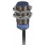 Inductive Proximity Sensor, Cylinder Shielded, M18 Body, 0.2" Sensing Distance, 12 to 24 VDC, NPN, Normally Closed, 3-Wire, 2m Cable, XS518B1NBL2