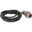 Photoelectric Sensor, Retroreflective, 4m Range, 12 to 24 VDC, Dark Operate, NPN NC, 2m Cable, Nickel Plated Brass, XUB1BNBNL2