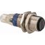 Photoelectric Sensor, Retroreflective, 2.36 Inch Range, 12 to 24 VDC, Dark Operate, PNP NO, M12 Connector, Nickel Plated Brass, XUB1BPANM12