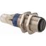 Photoelectric Sensor, Retroreflective, 4m Range, 12 to 24 VDC, Dark Operate, PNP NC, M12 Connector, Nickel Plated Brass, XUB1BPBNM12