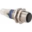 Photoelectric Sensor, Through Beam, Receiver, 15m Range, 12 to 24 VDC, Dark Operate, PNP NO, M12 Connector, Nickel Plated Brass, XUB2BPANM12R