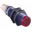 Photoelectric Sensor, Diffused, 0.1m Range, 12 to 24 VDC, Light Operate, NPN NC, M12 Connector, PBT, XUB4ANBNM12