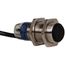 Photoelectric Sensor, Diffused, 0.1m Range, 12 to 24 VDC, Dark Operate, NPN NC, 2m Cable, Nickel Plated Brass, XUB4BNBNL2