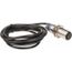 Photoelectric Sensor, Diffused, 0.6m Range, 12 to 24 VDC, Dark Operate, NPN NO, 2m Cable, Nickel Plated Brass, XUB5BNANL2