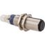 Photoelectric Sensor, Diffused, 0.6m Range, 12 to 24 VDC, Dark Operate, NPN NO, M12 Connector, Nickel Plated Brass, XUB5BNANM12