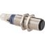 Photoelectric Sensor, Diffused, 0.6m Range, 12 to 24 VDC, Dark Operate, NPN NC, M12 Connector, Nickel Plated Brass, XUB5BNBNM12