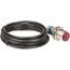 Photoelectric Sensor, Polarized Retroreflective, 2m Range, 12 to 24 VDC, Dark Operate, PNP NC, 2m Cable, Nickel Plated Brass, XUB9BPBNL2