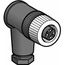 Sensor Cordset, M12 4-Pin Elbowed, 3 Amp, 125 VAC, IP67, XZCC12FCM40B