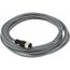 Sensor Cordset, M12 4-Pin Female Straight, PVC Jacket, 5m Cable, 3 Amp, 250 VAC, IP67, XZCPV1141L5