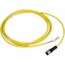 Sensor Cordset, 3-Pin UNF, PVC Jacket, 2m Cable, 4 Amp, 250 VAC, IP67, XZCPV1865L2