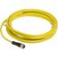 Sensor Cordset, 3-Pin UNF, PVC Jacket, 5m Cable, 4 Amp, 250 VAC, IP67, XZCPV1865L5
