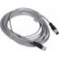 Sensor Cordset, M12 4-Pin Female Straight, 5m Cable, 3 Amp, 250 VAC, IP65, XZCRV1511041C5
