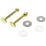 Premium Tight Seal Toilet Install Kit 2x 1/4" 1x 1/2" with Bolt Kit