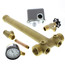 1-1/4" x 13" MPT Solid Brass Tank Tee Package, 40-60 PSI (Lead Free)