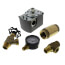 1" x 13" MPT Solid Brass Tank Tee Package, 30-50 PSI (Lead Free)