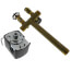 1" x 10" MPT Solid Brass Tank Tee Package, 30-50 PSI (Lead Free)