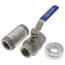 1" X 10" MPT Stainless Steel Union Tank Tee Package, 40-60 PSI, Check Valve, Ball Valve
