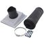 PRO-SYSTEM KIT - White Titan Outlet and Black 6ft E-Flex Guard for 3/4", 7/8" or 1-1/8" Tubing w/ 1" Wall Insulation