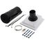 PRO-SYSTEM KIT - White Titan Outlet and Black 6ft E-Flex Guard for 5/8", 3/4" or 7/8" Tubing w/ 3/4" Wall Insulation