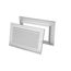 14" x 14" White Aluminum Transfer Door Grille w/ Frame (TGF Series)