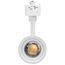 15W LED Track Head, J-Style, 20-Degree to 50-Degree Adjustable Beam Spread, CCT Selectable, Matte White Finish