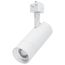 15W LED Track Head, J-Style, 20-Degree to 50-Degree Adjustable Beam Spread, CCT Selectable, Matte White Finish