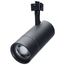 30W LED Track Head, J-Style, 20-Degree to 50-Degree Adjustable Beam Spread, CCT Selectable, Matte Black Finish
