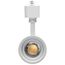 15W LED Track Head, 20-Degree to 50-Degree Adjustable Beam Spread, CCT Selectable, Matte White Finish